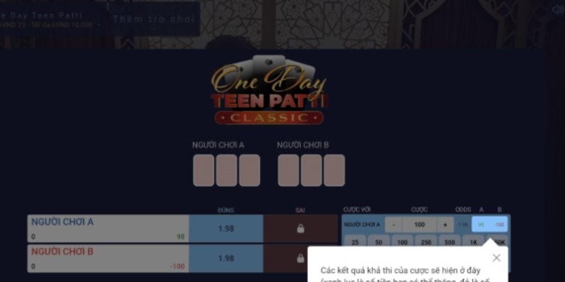 Các hoạt động trong cách chơi Poker 4 lá