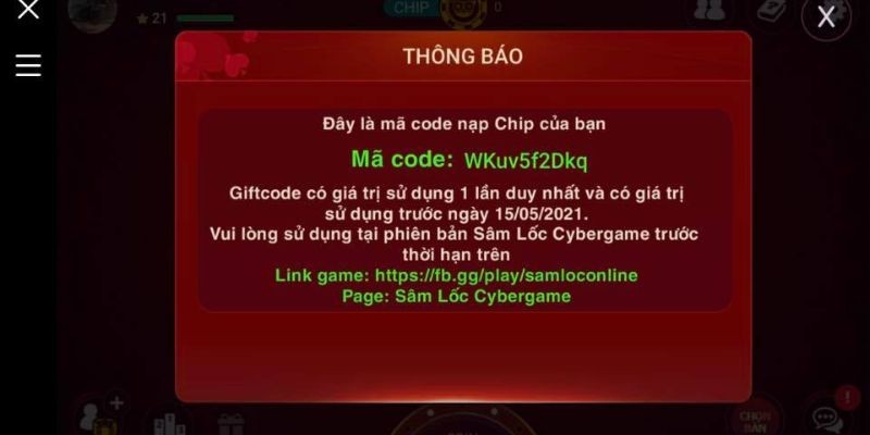 Thông tin chi tiết về code Sâm Lốc Facebook